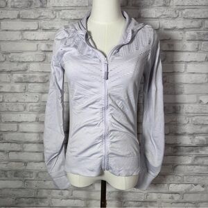 Stylish Light Purple Workout Zip Up Jacket